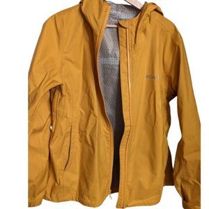 Columbia EvaPOURation Jacket - Women's XL Rain Jacket Bright Gold